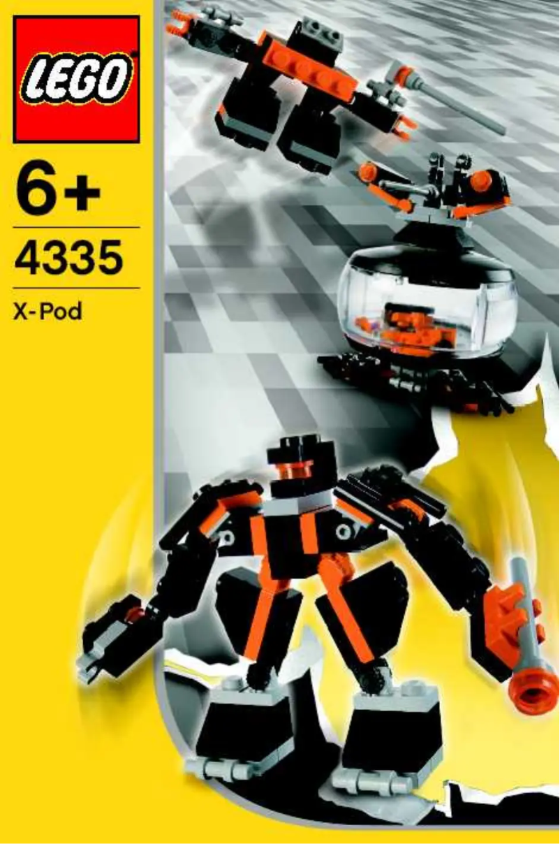 Page 1 de la notice Manuel utilisateur Lego Black Robots Pod