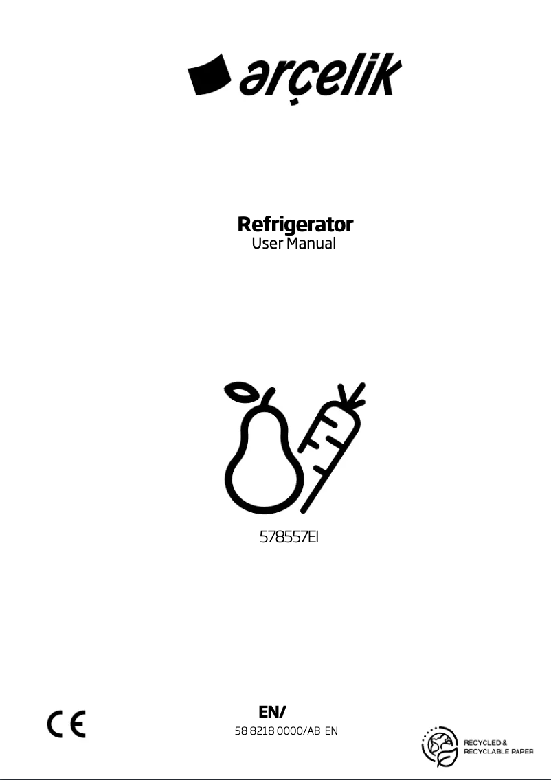 Page n°1 - Manuel utilisateur Arçelik 578557 EB