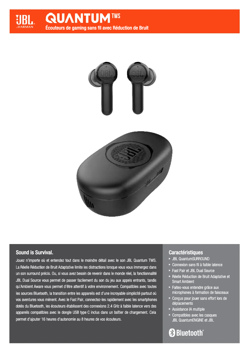 Image de la première page du manuel de l'appareil Quantum TWS