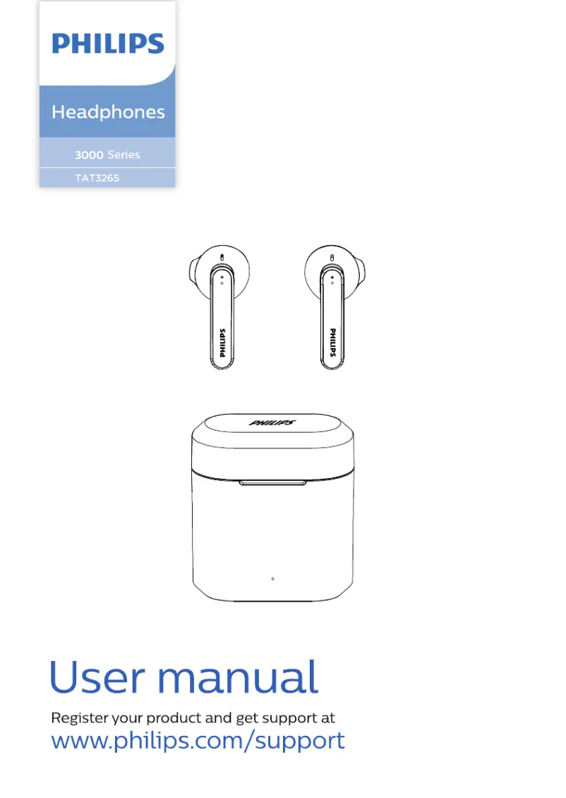 Page 1 de la notice Manuel utilisateur Philips TAT3265
