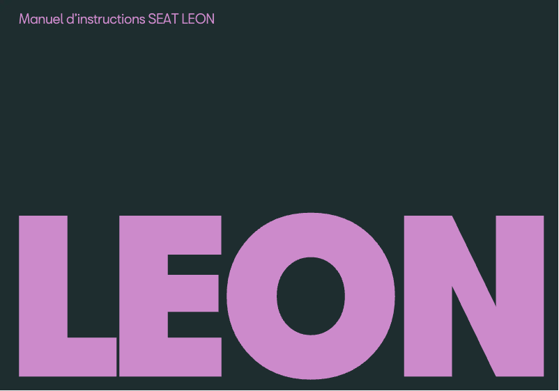 Page 1 de la notice Manuel utilisateur Seat Leon Sportstourer (2025)