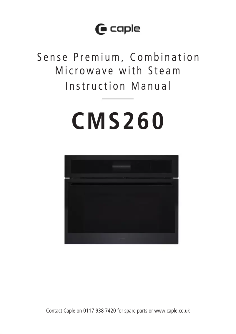 Page 1 de la notice Manuel utilisateur Caple Sense Premium CMS260