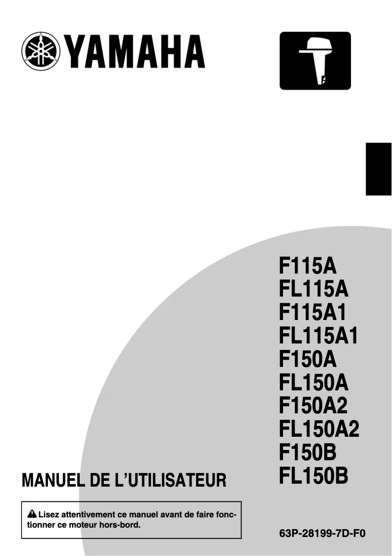 Page 1 de la notice Manuel utilisateur Yamaha FL115 (2013)