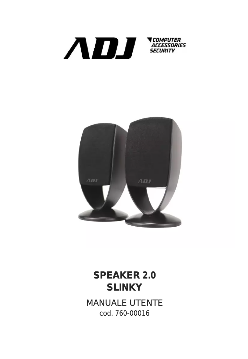 Image de la première page du manuel de l'appareil Speaker 2.0 Slinky