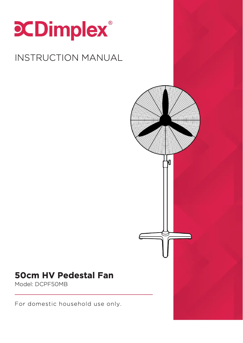 Page 1 de la notice Manuel utilisateur Dimplex DCPF50MB