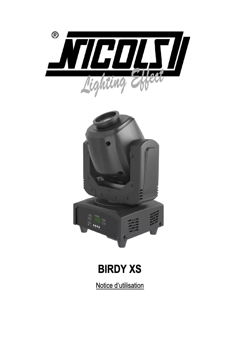 Image de la première page du manuel de l'appareil BIRDY XS2