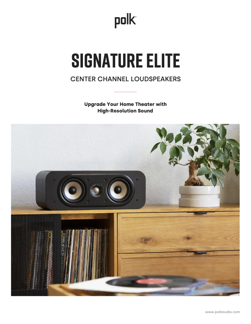 Page n°1 - Fiche technique Denon Signature Elite ES35