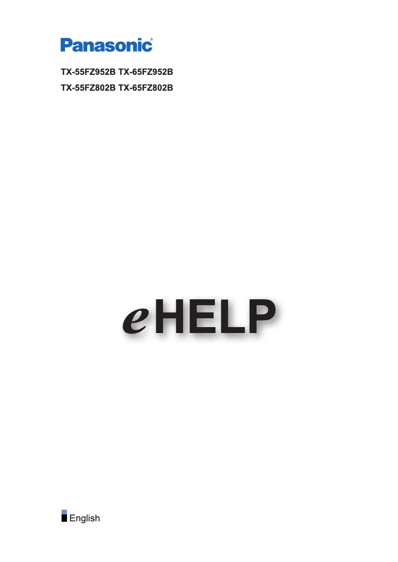 Page 1 de la notice Manuel utilisateur Panasonic TX-65FZ952B