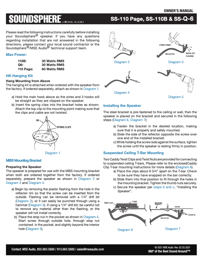 Image de la première page du manuel de l'appareil SS-Q-6