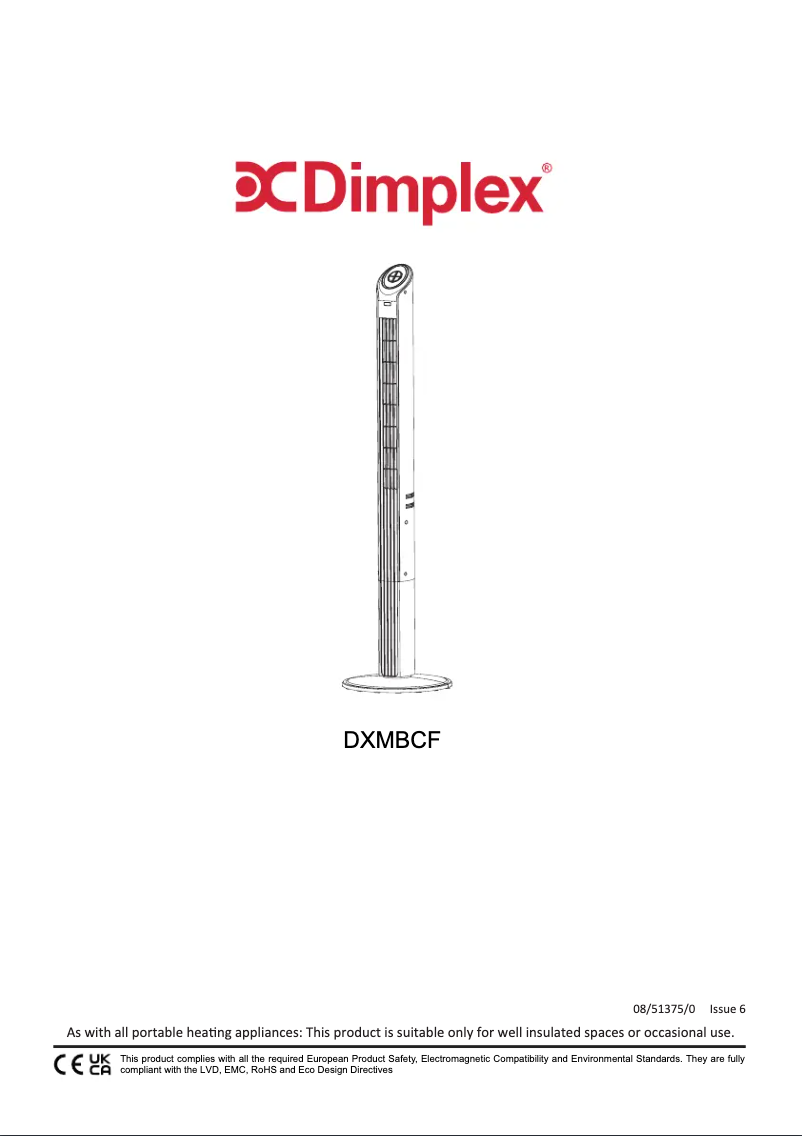 Page 1 de la notice Manuel utilisateur Dimplex DXMBCF