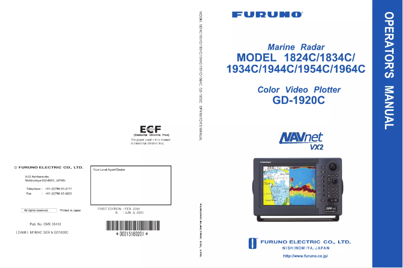 Image de la première page du manuel de l'appareil 1934C