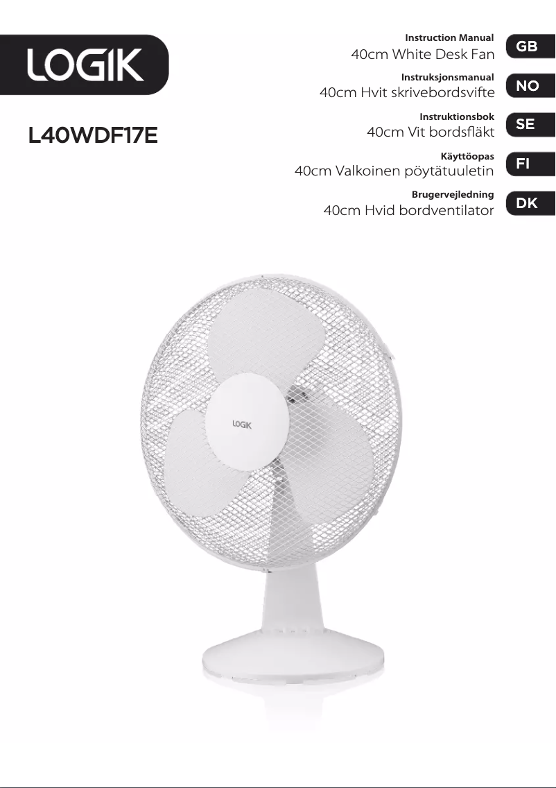 Page 1 de la notice Manuel utilisateur Logik L40WDF17E