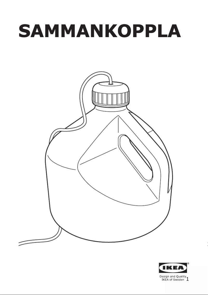 Image de la première page du manuel de l'appareil SAMMANKOPPLA