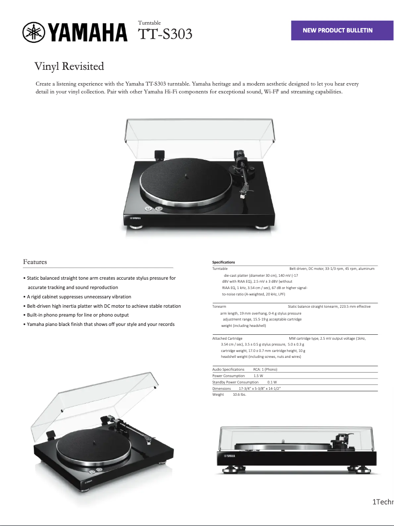 Image de la première page du manuel de l'appareil TT-S303