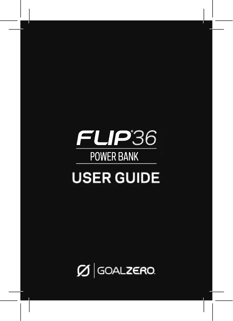 Página 1 del manual Manual de usuario Goal Zero Flip 36