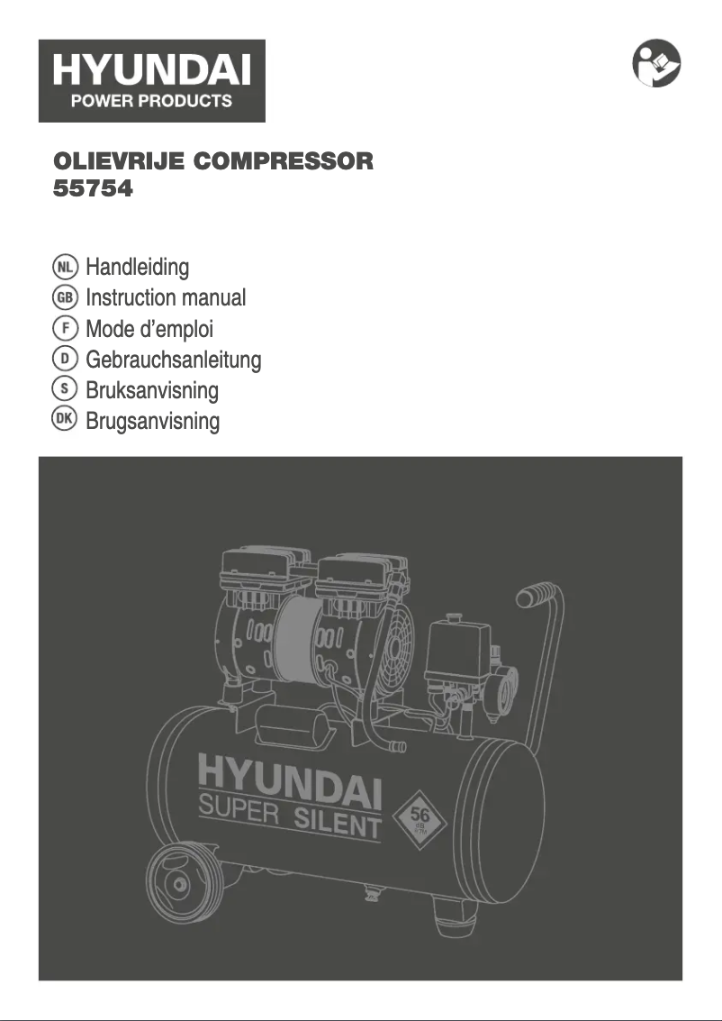 Page 1 de la notice Manuel utilisateur Hyundai Super Silent 55754
