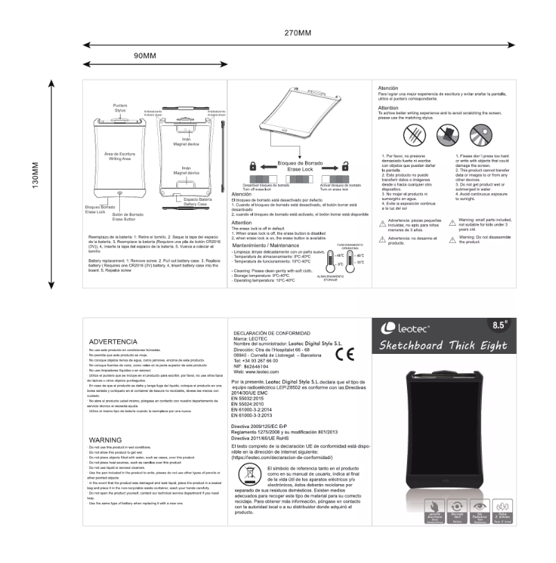 Image de la première page du manuel de l'appareil LEPIZ8502K