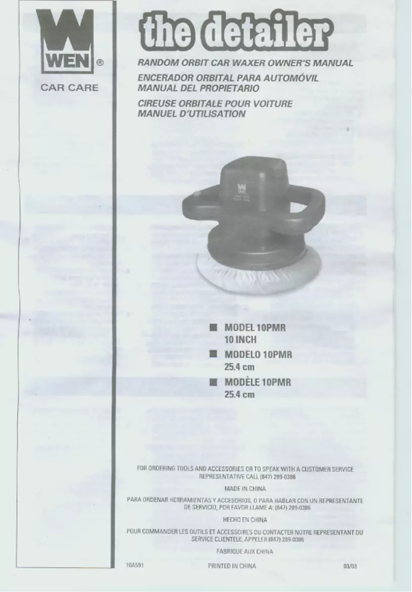 Page 1 de la notice Manuel utilisateur WEN 10PMR