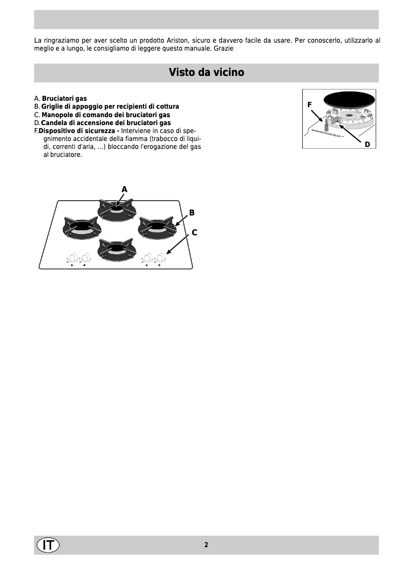 Page n°1 - Manuel utilisateur Ariston Thermo TQ 740 ES ICE