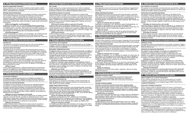 Page 1 de la notice Manuel utilisateur Bosch MSM67190