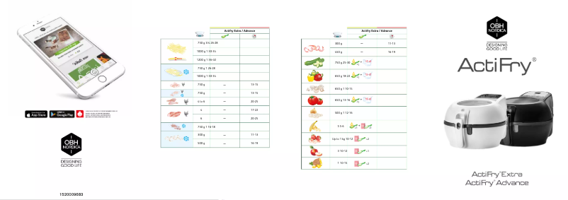 Página 1 del manual Manual de usuario OBH Nordica ActiFry Advance
