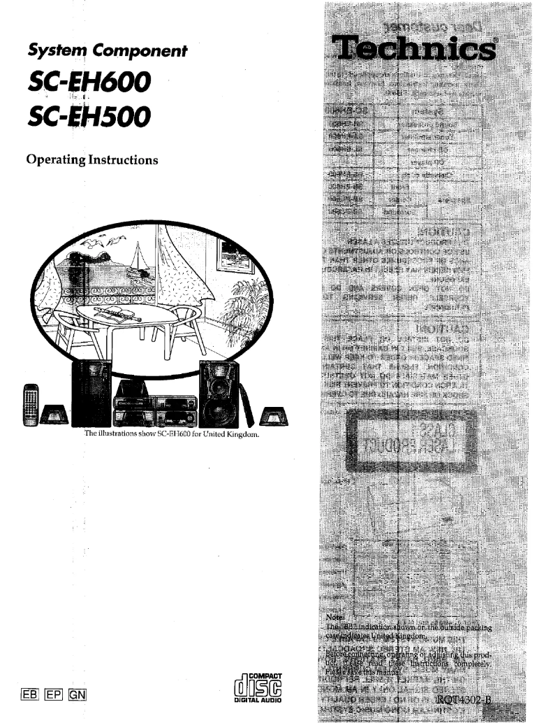 Image de la première page du manuel de l'appareil SC-EH500