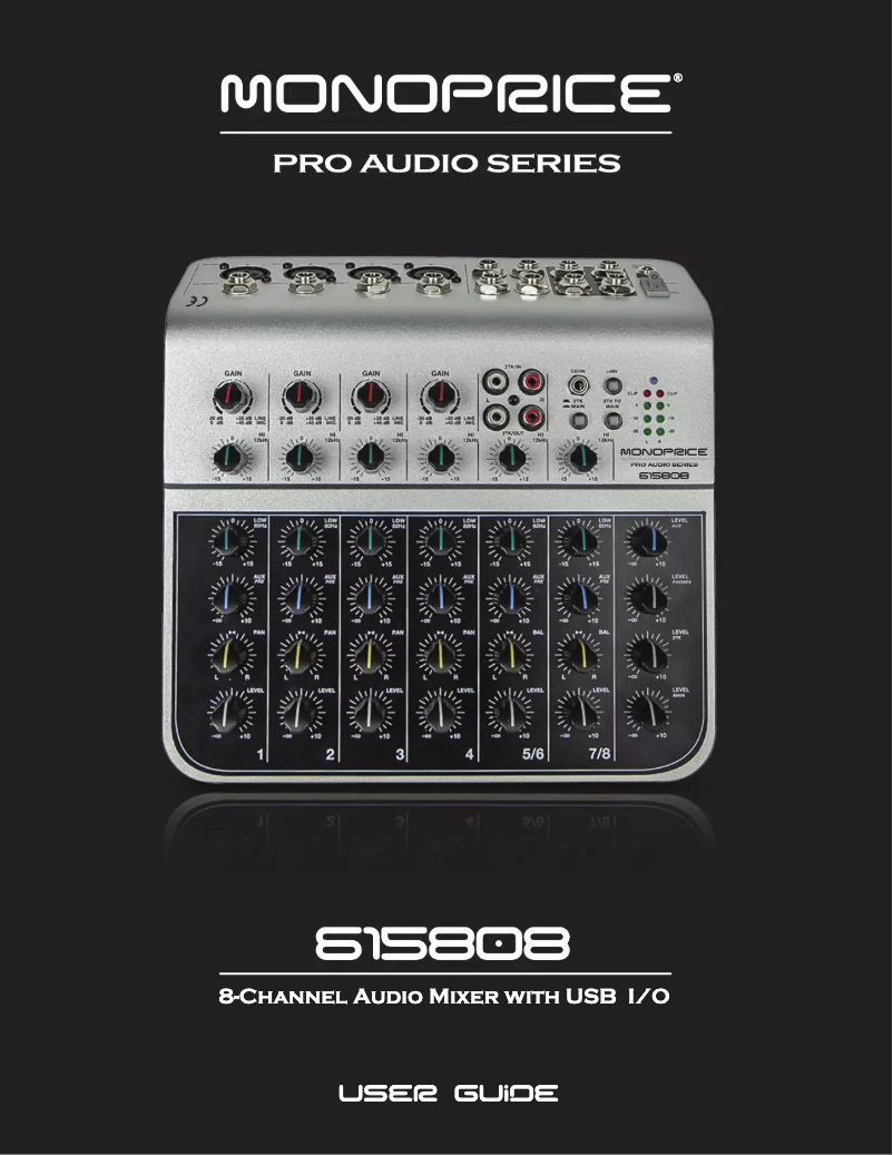 Page 1 de la notice Manuel utilisateur Monoprice 615808