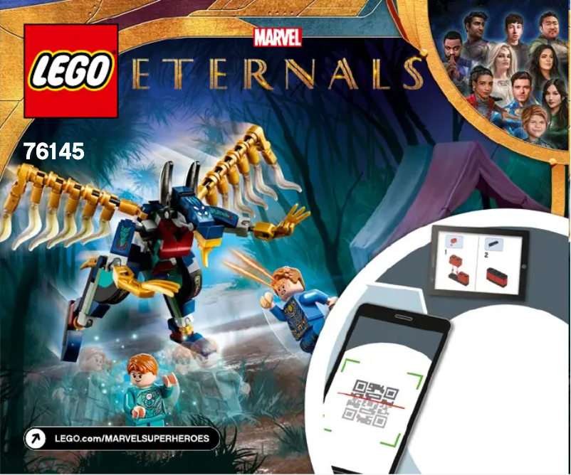 Page 1 de la notice Manuel utilisateur Lego Marvel Ethernals 76145