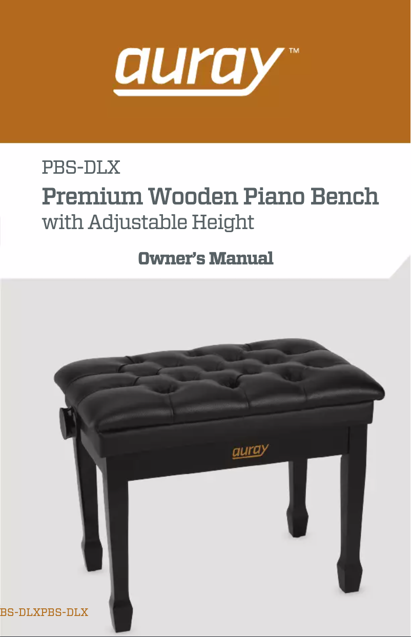 Página 1 del manual Manual de usuario Auray PBS-DLX