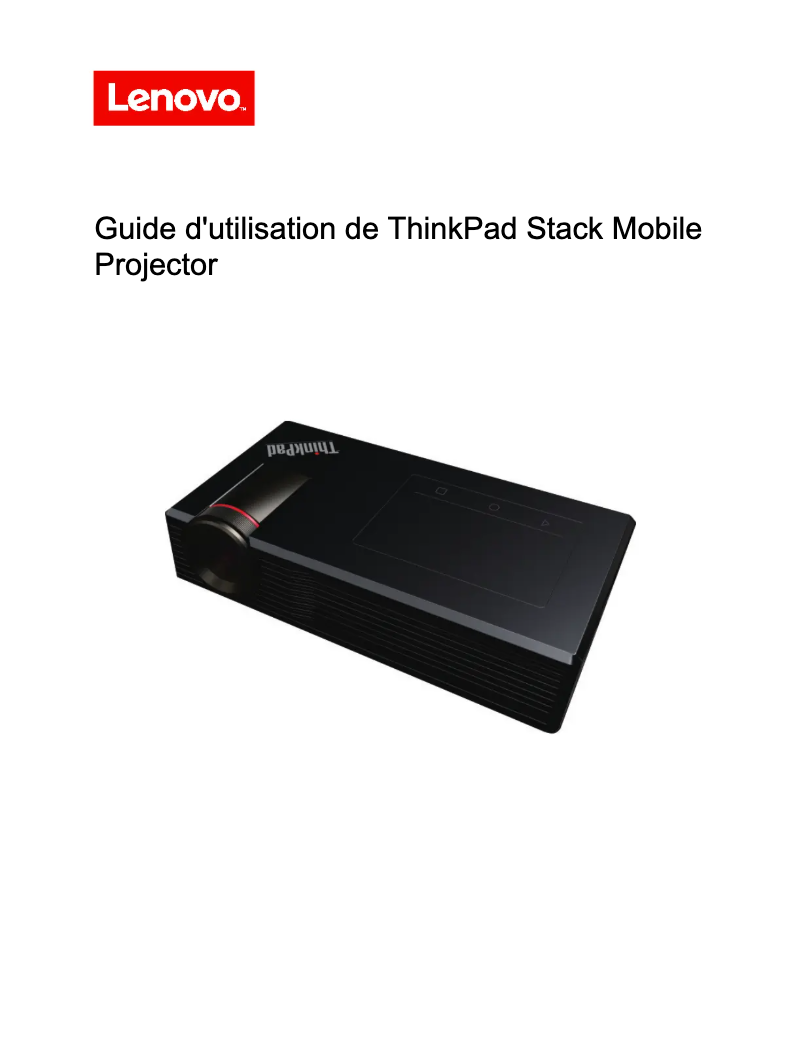 Página 1 del manual Manual de usuario Lenovo ThinkPad Stack Mobile