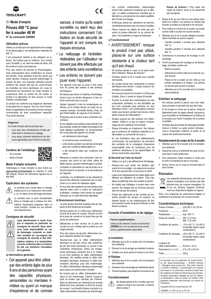 Image de la première page du manuel de l'appareil TO-6800955