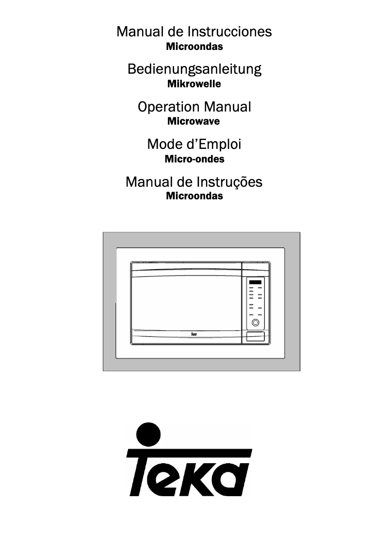Page 1 de la notice Manuel utilisateur Teka TMW 22 BIS