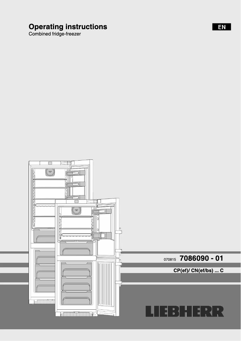 Page n°1 - Manuel utilisateur Liebherr CP 4815 Comfort