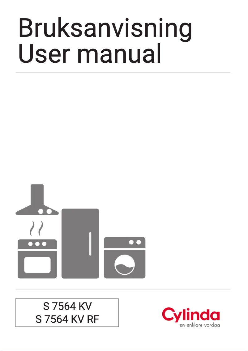 Page 1 de la notice Manuel utilisateur Cylinda S7564KVRF