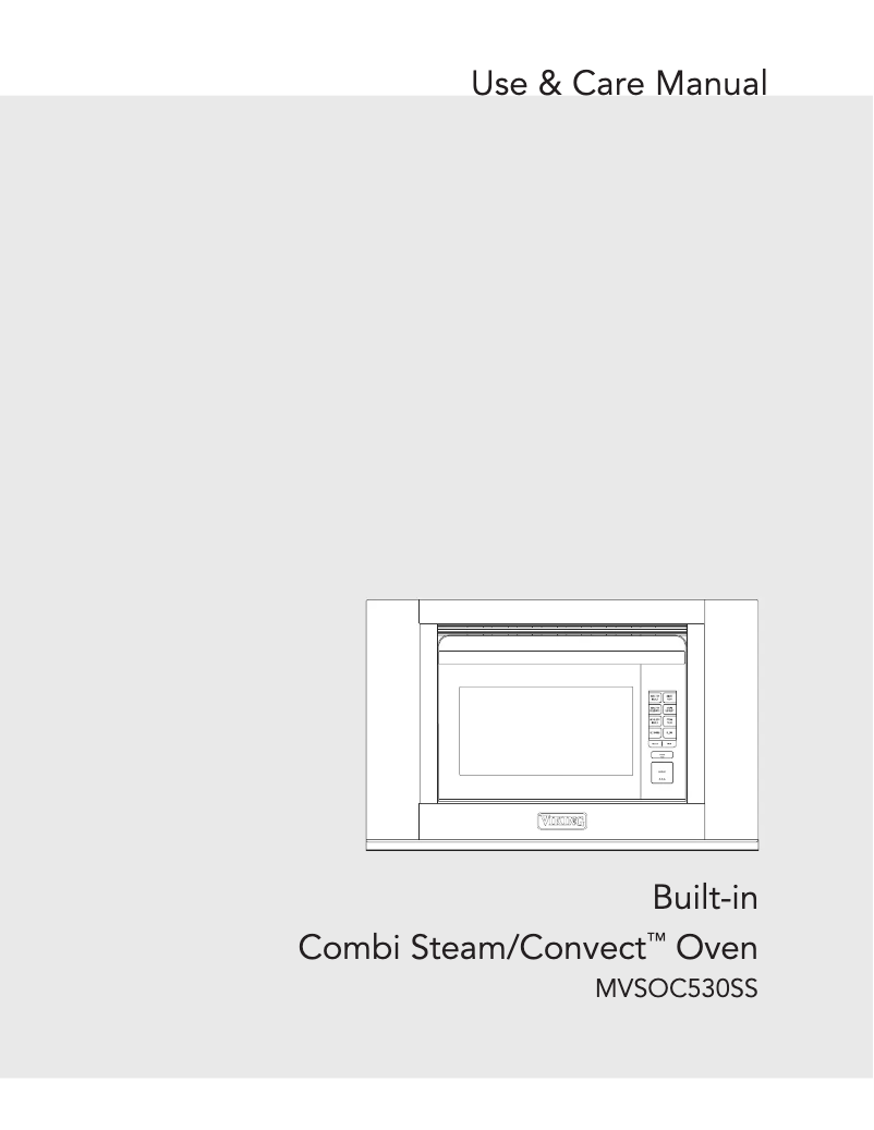 Image de la première page du manuel de l'appareil MVSOC530SS