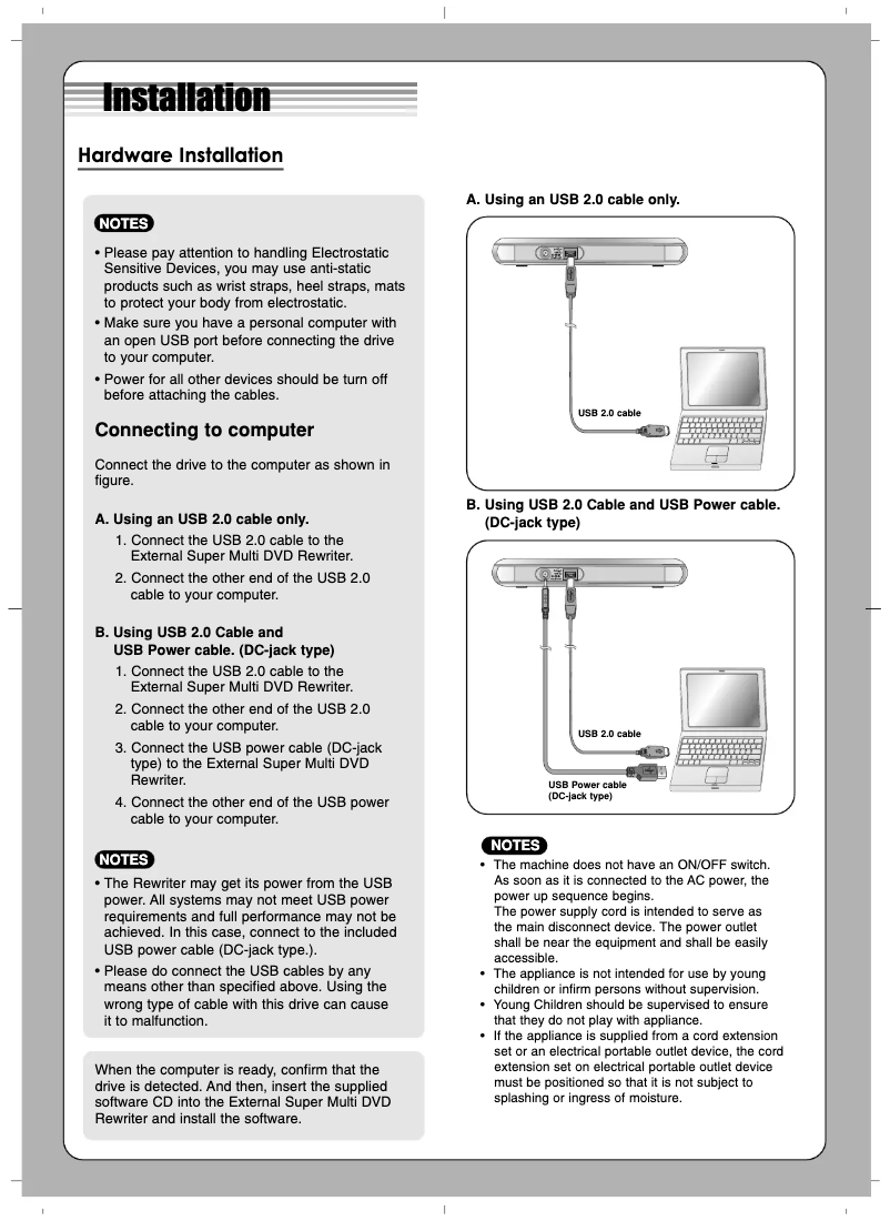 Página 1 del manual Manual de usuario LG GP08NU11