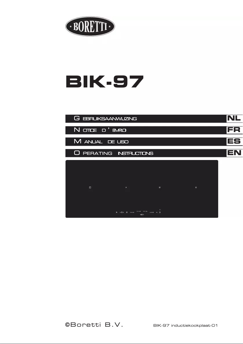 Image de la première page du manuel de l'appareil BIK-97