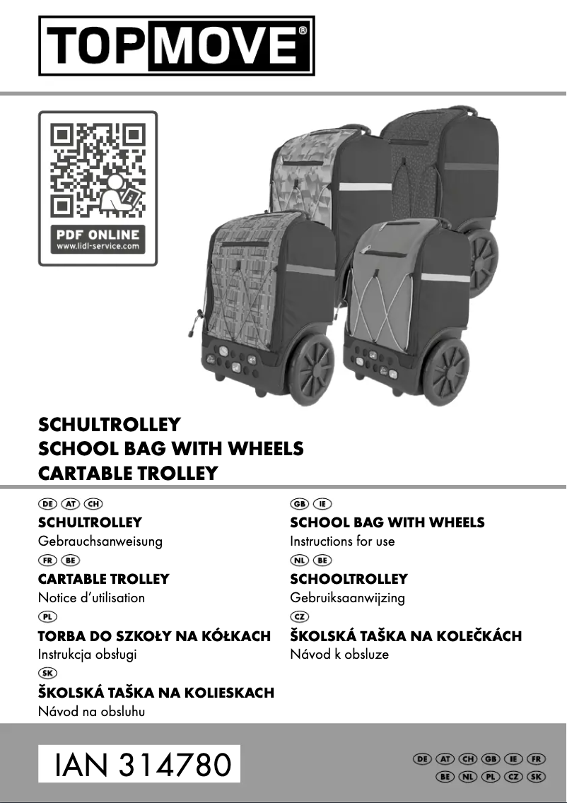 Image de la première page du manuel de l'appareil IAN 314780