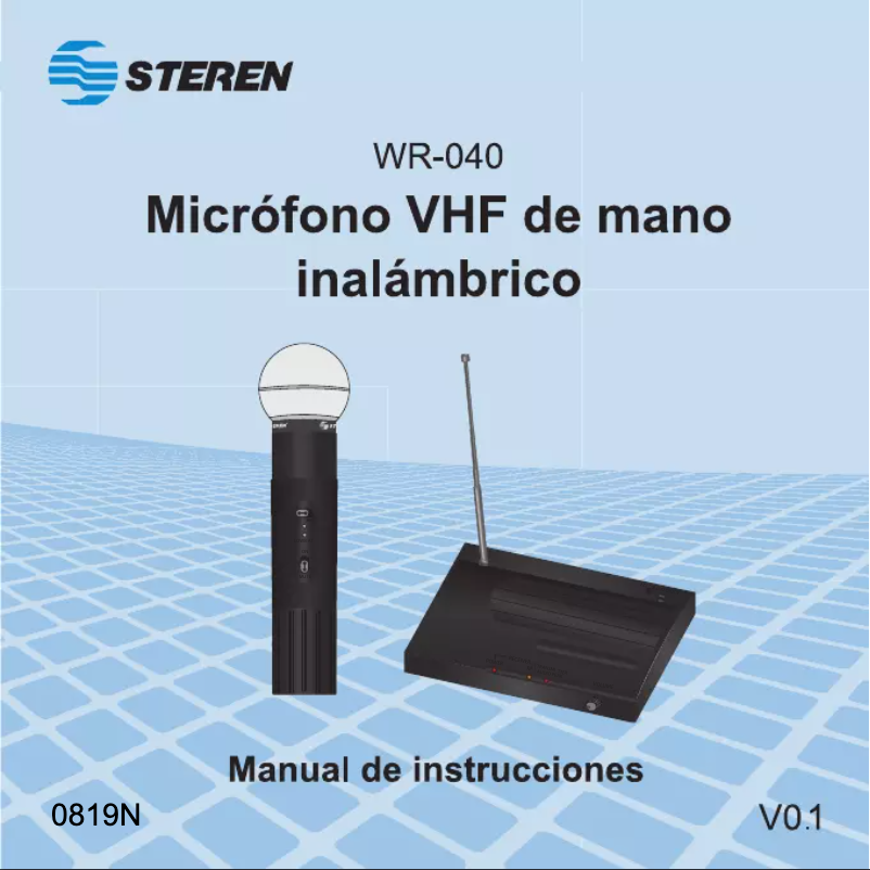 Page n°1 - Manuel utilisateur Steren WR-040