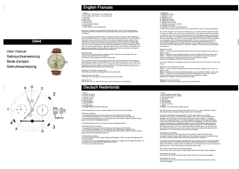 Page 1 de la notice Manuel utilisateur Davis 0444