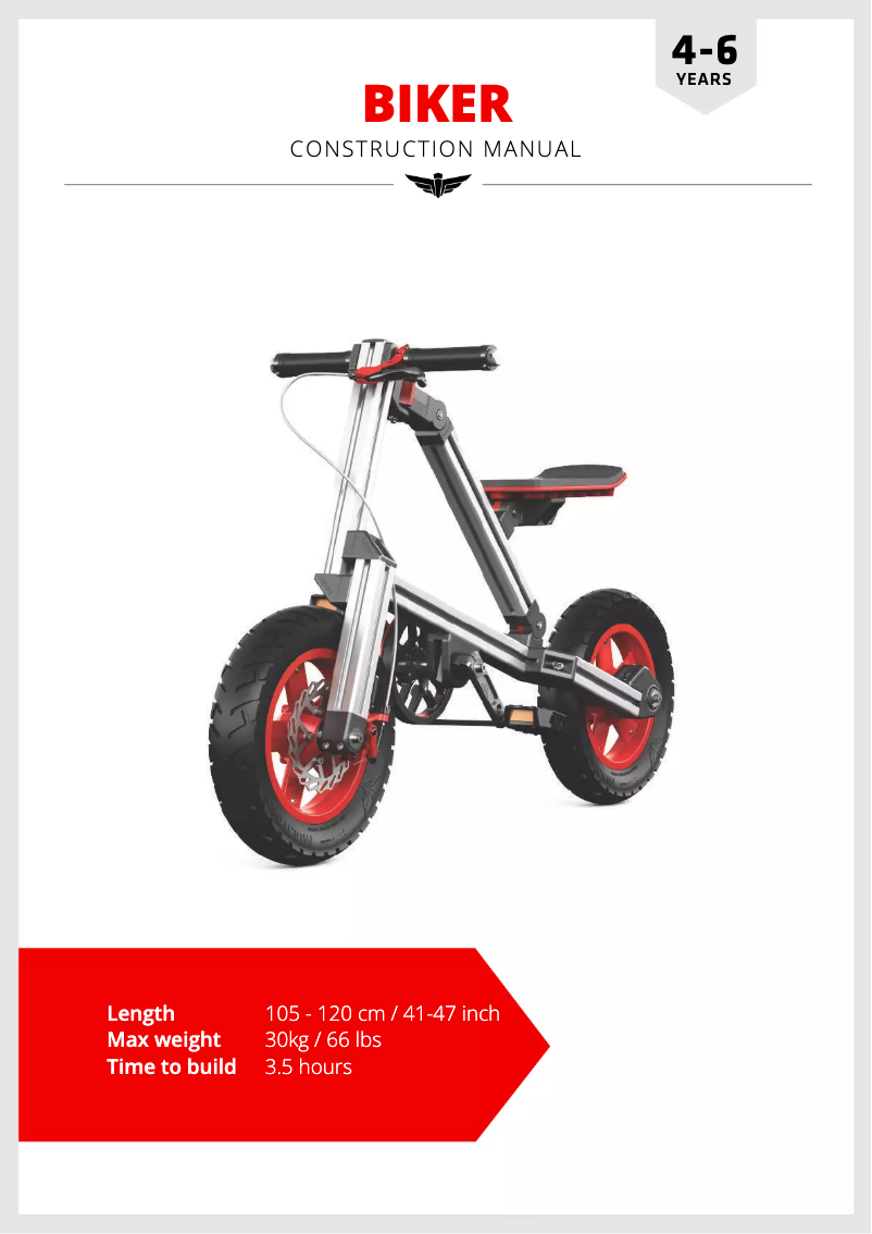 Page n°1 - Manuel utilisateur Infento Master Creator Kit Biker