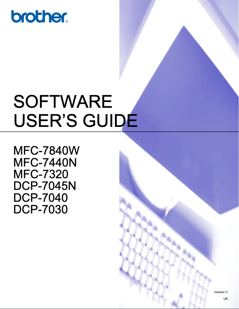 Page 1 de la notice Manuel utilisateur Brother DCP-7040R