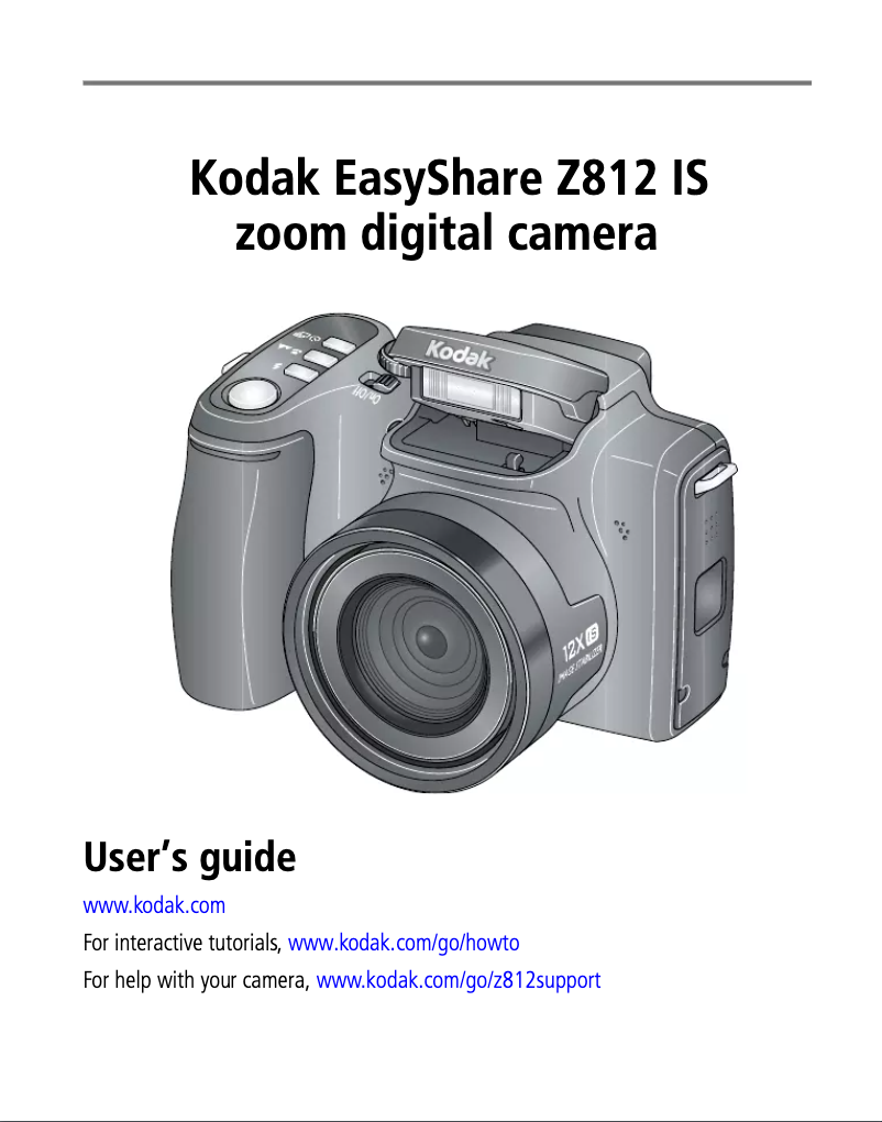 Page n°1 - Manuel utilisateur Kodak EasyShare Z812 IS