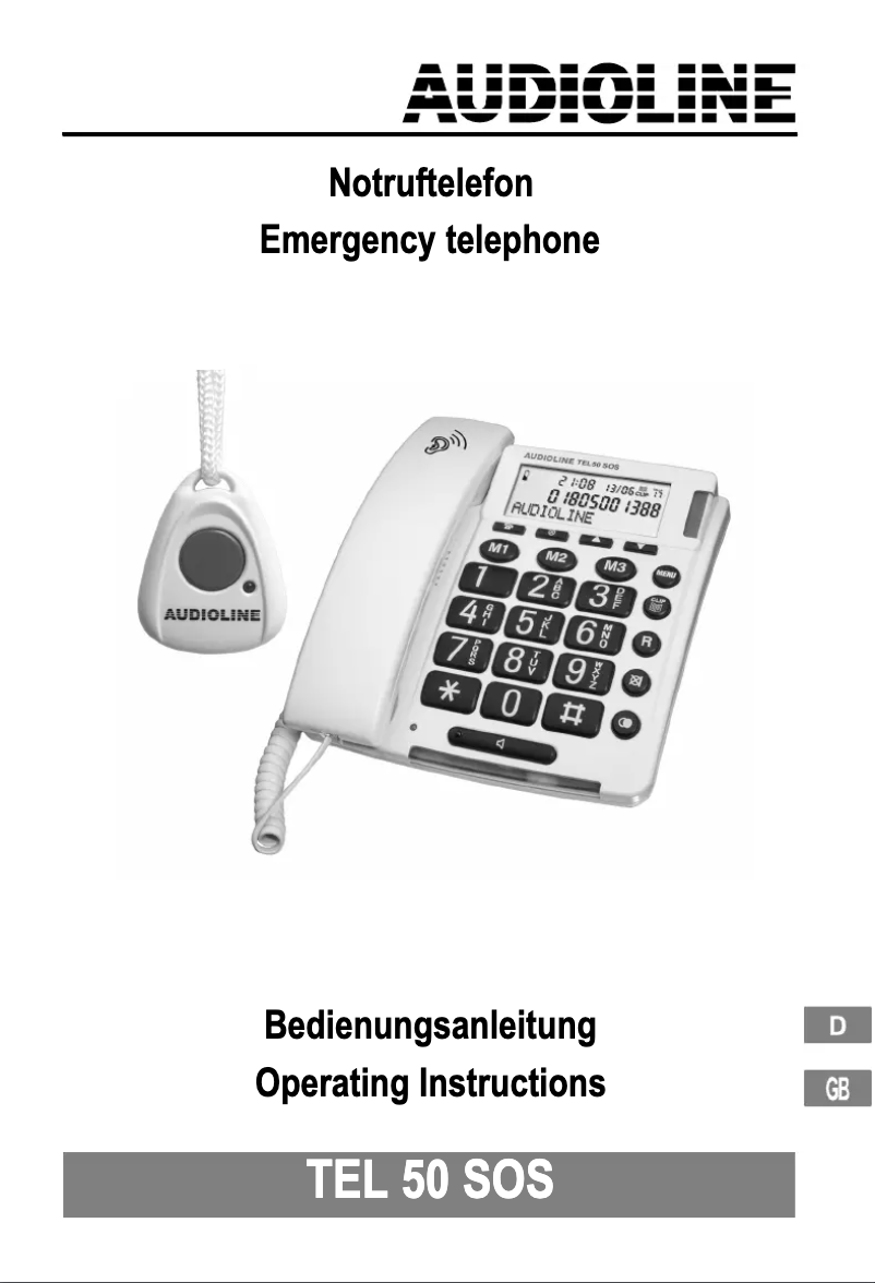 Image de la première page du manuel de l'appareil TEL 50 SOS