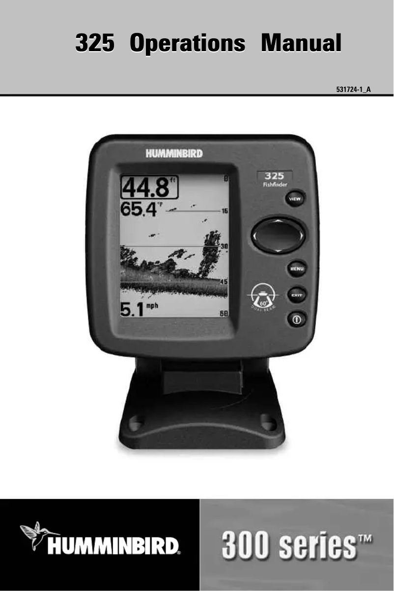 Image de la première page du manuel de l'appareil 325