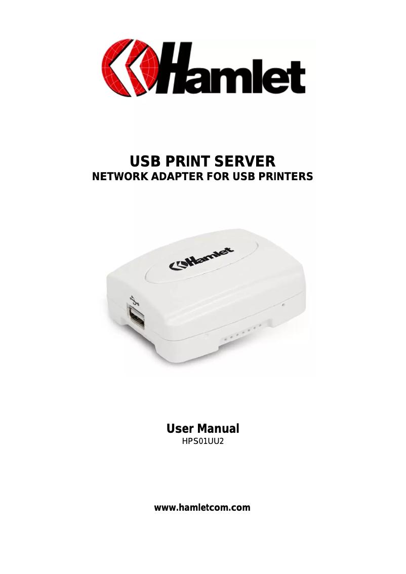 Image de la première page du manuel de l'appareil HPS01UU2