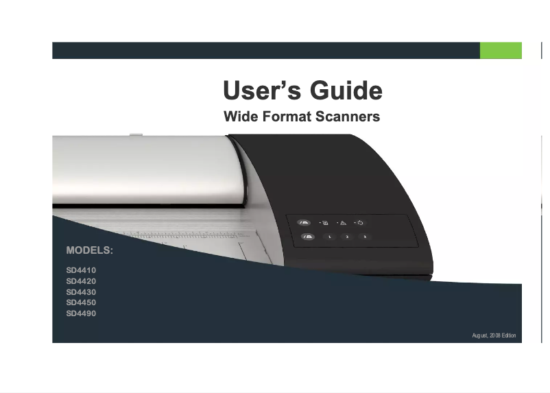 Page n°1 - Manuel utilisateur Contex SD4450