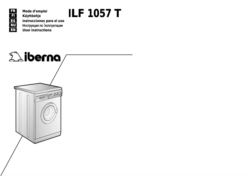 Page n°1 - Manuel utilisateur Iberna ILF 1057 T
