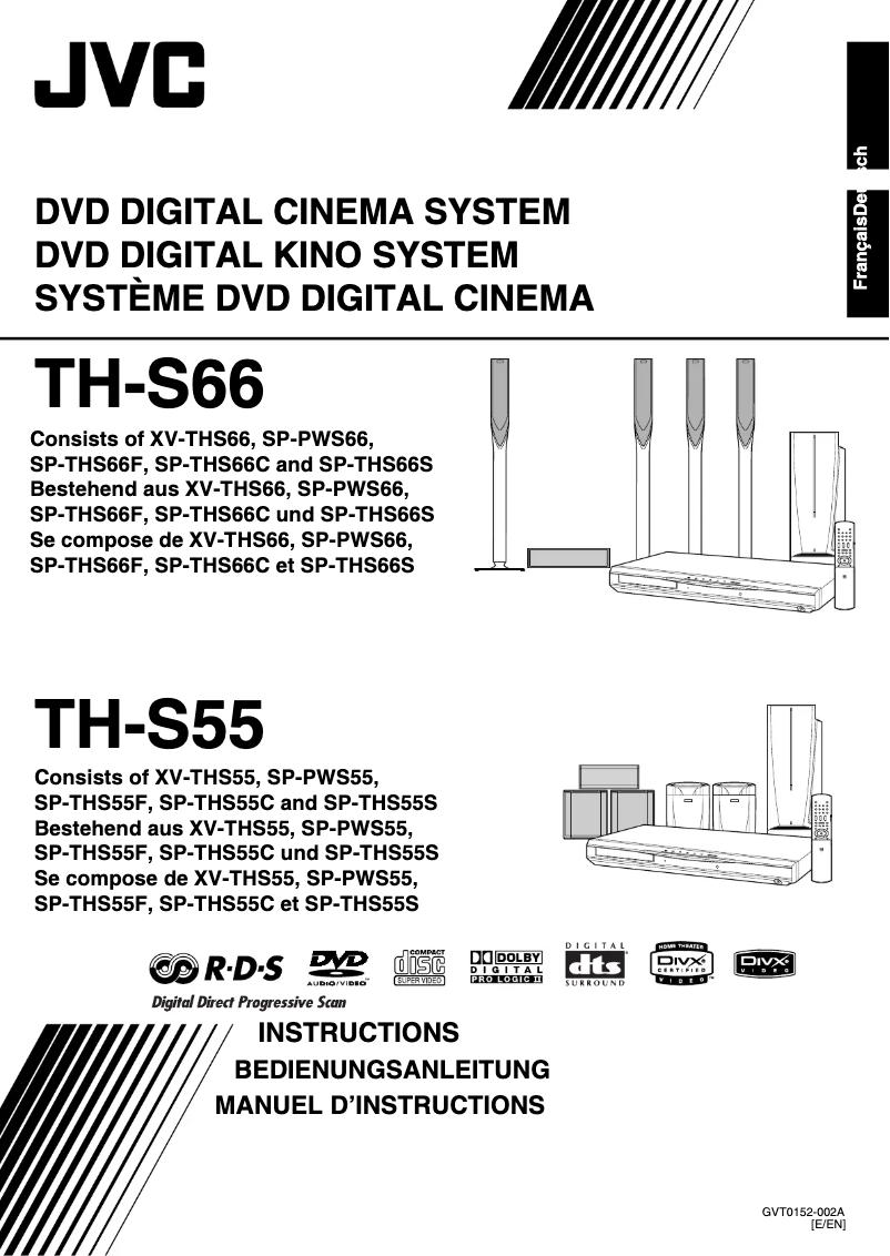 Page 1 of the manual User Manual JVC TH-S55E
