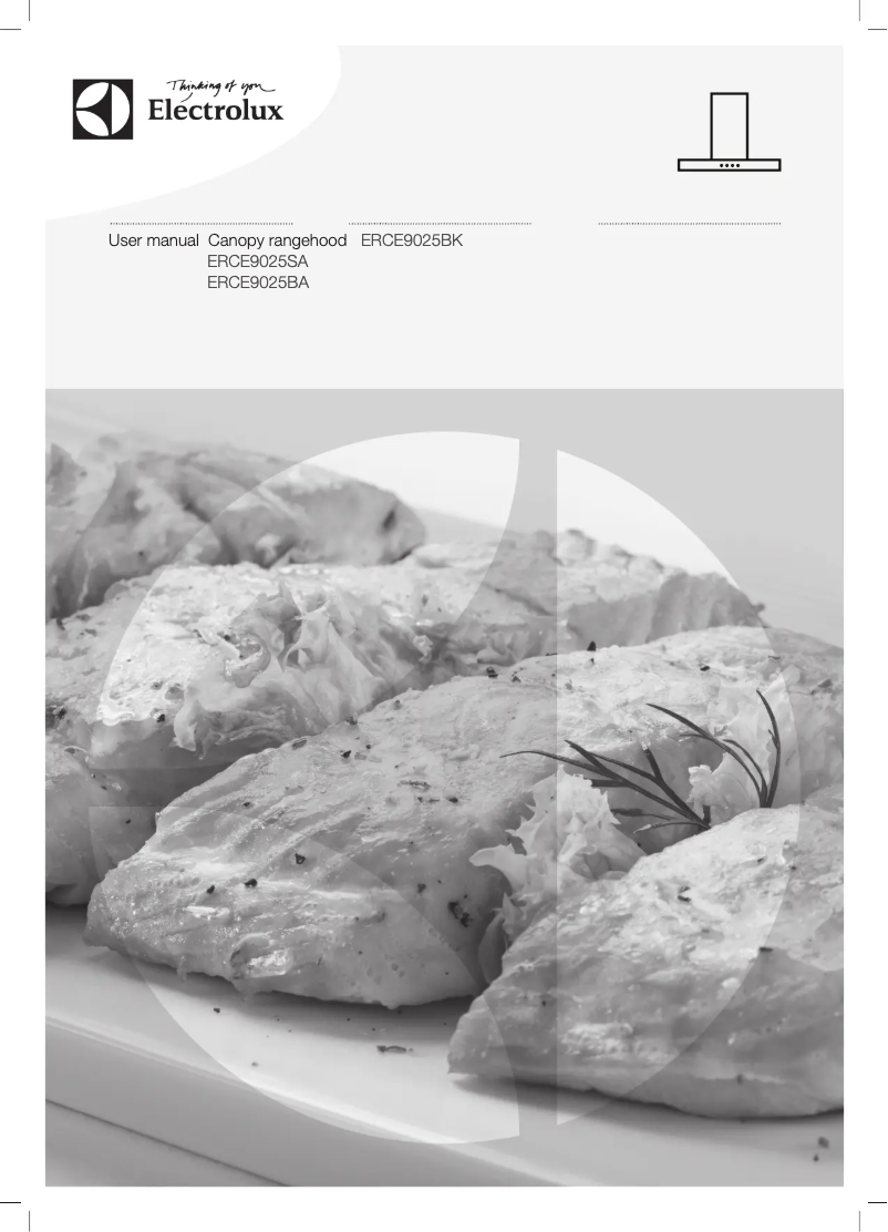 Page 1 de la notice Manuel utilisateur Electrolux ERCE9025BA